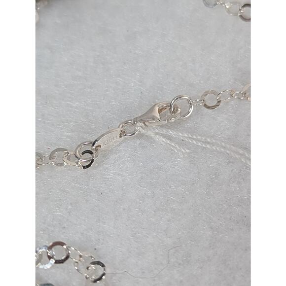 Sterling silver hand etched pendant 1.75 "x 1 1/8"SF chain 18" Signed - Picture 5 of 12